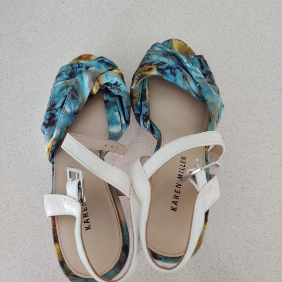 KAREN MILLEN || Aqua Heels SIZE 37 - Picture 6 of 7
